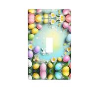 Spring Happy Easter Holiday Print Wall Plate, Acrylic Back Panel Or Plate, Protect Wall from Finger Prints