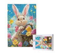 Spring Happy Festival Holiday Printed 1000 Piece Jigsaw Puzzle for Adults, Cut Brain Teaser Game for Family Home Decor Gift(29.5x19.7 Inch)