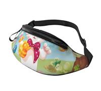 Spring Happy Festival Holiday Printed Personalized Waist Bag, Lightweight and Versatile Crossbody Bag for Everyday and Outdoor Adventures