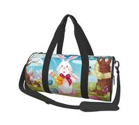 Spring Happy Festival Holiday Printed Sports Gym Bag with Wet Pocket & Shoes Compartment, Travel Duffel Bag for Men Women