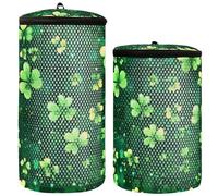 Spring Happy St. Patrick's Day Clover Lucky Green Shoes Bag For Washing Machine Sneaker Bag For Washing Machine Set of 2 Shoe Mesh Laundry Bag Washing Bag For Shoes, Spring Happy St. Patrick's Day