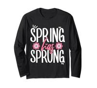 Spring Has Sprung Happy Easter Ostara Blessings Equinox Long Sleeve T-Shirt
