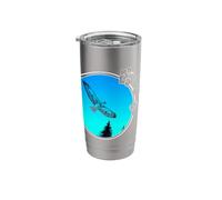 Spring Hawk Circle Hibiscus Stainless Steel Insulated Tumbler