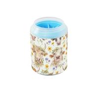 Spring Highland Cow Floral Portable Pet Foot Washer Soft Silicone Brush Pets Cleaning Kit for Small Medium Large Breed Dogs/Cats accessories para perros