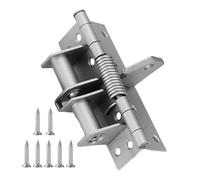 Spring Hinge Door Closer - Auto Closing Door Hinges, Hinges Closer 4 Inches Adjustable Spring Heavy Duty for Doors Interior Home