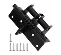 Spring Hinge Door Closer, Door Hinges, Placement Door Closer, Door Hinges Closer Hinges 4 Inch Adjustable Spring Loaded Closer Hinges for Invisible and Garage