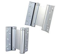 Spring Hinge double action Groom-Steel-Silver-Height 125 mm