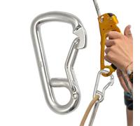 Spring Hook - Safety Hook Carabine, Stainless Steel Clip, Rope Connection, High Performance Cable Connection, Clamping Shift Chain Connection Buckle for Hammock Swing Set, Outdoor Travel Camping
