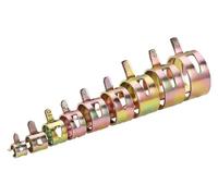 Spring Hose Clamps, 10 Pcs 5-22mm Metallic Spring Clip Hose Clamp for Fuel Water Vacuum Silicone Hoses(16mm)