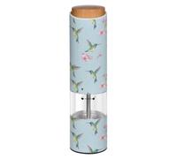 Spring Hummingbirds Flowers Electric Pepper Grinder Auto Salt Grinder Mill