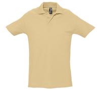 Spring II Short Sleeve Heavyweight Polo Shirt SOL'S Light Sand M