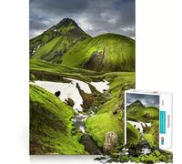 Spring in Iceland 1000 Piece Jigsaw Puzzles for Adults Teenagers Brain Game Mind Calm Exact Cut 38x26cm