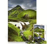 Spring in Iceland 1000 Teenager Pieces Jigsaw Puzzle Brain Challenge Toy Home Activity Clear Cut Heartfelt Gift 50x75cm