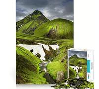 Spring in Iceland 1000 Teenager Pieces Jigsaw Puzzle Brain Challenge Toy Home Activity Clear Cut Heartfelt Gift 50x75cm