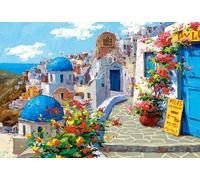 Csc200603 - Castorland Jigsaw 2000 Pc - Spring in Santorini