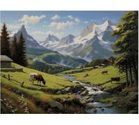 Spring is Coming Counted Cross Stitch,14 Count 100% Cotton,300x220 Stitch, 54x40cm,Cotton Counted Landscape 14ct Landscape Cross Stitch Kits
