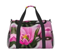 Spring is in The Air print Carry on Luggage for Women Men Shoulder Weekender Crossbody Bag for Yoga Travel Must Haves, Black, One Size