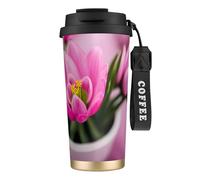 Spring is in The Air Print Coffee Cup with Leak-Proof Lid Stainless Steel Reusable Insulated Vacuum Mug, Coffee 500ml