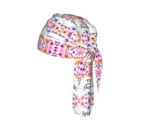 Spring is in The Air Print Cycling Headwrap Under Helmet Skull Cap Sweat Wicking Quick Dry for Patriotic Event Gift
