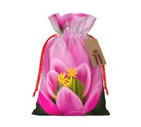 Spring Is In The Air Print Drawstring Gift Bags Packaging Party Candy Goodie Bag Xmas Presents Decor Holiday Giving