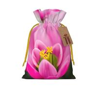 Spring Is In The Air Print Drawstring Gift Bags Packaging Party Candy Goodie Bag Xmas Presents Decor Holiday Giving