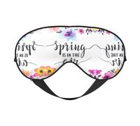 Spring is in The Air Print Sleep Mask Eye Masks Blindfold Eye Cover Eyeshade for Night Sleeping Travel Airplane Ues