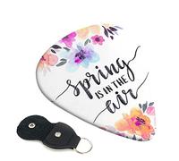 Spring Is In The Air Set Of 6 Guitar Plectrums For Acoustic Guitar, Electric Guitar, Bass, Ukulele - Thin, Medium And Thick.