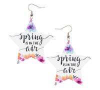 Spring is in The Air Women's Fashion Earrings, Celestial Dangle Earrings, Star Shape Jewelry for a Versatile