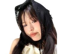 Spring Lace Flower Headscarf For Female Elegant Lady Headpiece Decorative Hairband Music Festival Women Hair Accessories