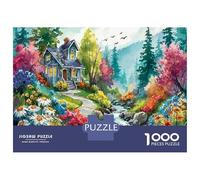 Spring Landscape Jigsaw Puzzle Fantasy Forest 1000 Pieces Set for Adults Educational Challenge Fun Present Home 52x38cm/1000pcs