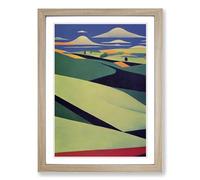 Spring Landscape Serene Framed Wall Art Print A2 Oak