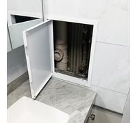 Spring Loaded Access Panel for Drywall Small, Metal Plate Inspection Cover for Plumbing Cable Hide, Attic Access Hatch Door(10x10cm/4x4in)