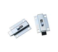 Spring-Loaded Automatic Surface-Mounted Door Bolt for Industrial Equipment Latch Bolt Iron Galvanized 1Pcs(Front-Iron)