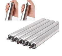 Spring-loaded Bearing Conveyor Roller For DIY Projects - 38MM/ 1.5" Stainless Steel Gravity Conveyor Replacement Rollers for Industrial Transmission, Stainless Steel Tube(10 Pack,L 8in/203mm)