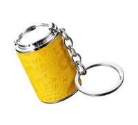 Spring Loaded Coin Holder Keychain, Mini Pocket Coin Case with Safe