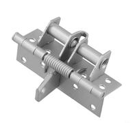 Spring Loaded Door Closer Hinge Automatic Shut Metal(sliver)