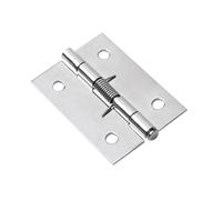 Spring Loaded Door Hinges - Auto-Close Gate Mount, Sprung Fastener | Heavy-Gauge Device Enhancing Smooth Movement Interior Doors, Storage Cabinets Featuring Rust-Resistant Finish Precision