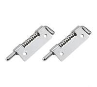 Spring Loaded Door Latch 2 Pack Stainless Steel Security Bolt Pin For Bedroom Bathroom Cabinets To Prevent Pet Escape And Child For Access(L Left)