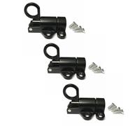 Spring-Loaded Door Latch with Die-Cast Aluminum Alloy Body, Black | Spring-Return Mechanism, Retention At the Closure Point, Manual Release Tab, Die-Cast Aluminum Alloy Body