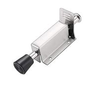 Spring Loaded Door Stop, Tiberham Heavy Duty Kick Down Door Stopper with Soft Rubber Bumper, Stainless Steel Step On Foot Operated Door Holder Stop Jammer