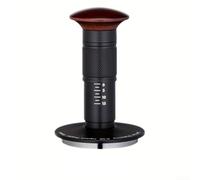 Spring Loaded Espresso Tamper with Ripple Base for Uniform Compaction and Magnetic Feature for Neat Workspace, Size Options Include 51mm, 53mm, and 58mm (58mm)