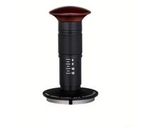 Spring Loaded Espresso Tamper with Ripple Base for Uniform Compaction and Magnetic Feature for Neat Workspace, Size Options Include 51mm, 53mm, and 58mm (53mm)