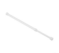 Spring-Loaded Extendable Telescopic Curtain Rod For Bathroom, Kitchen, Wardrobe & Cupboards - Wall Protection Tension Pole, White Metal, 30-50 Cm / 40-70 Cm /(30-50cm)