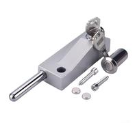 Spring Loaded Floor Bolt Lock for Framed and Wooden Doors Made from Zinc Alloy and Iron Suitable for Revolving and Stainless Steel Doors (Knob)