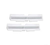 Spring Loaded Folding Door Track Guide For Bi-fold Wardrobe And Cabinet Top Mount Installation White Abs Construction Prevents Wear And Tear 2 Pack(2pcs)