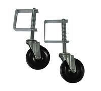 Spring Loaded Gate Wheel 4" (Heavy Duty Sliding Fence Support Jockey Door 100MM) (Pack of 2)