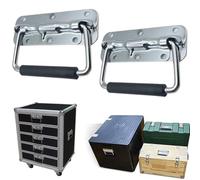 Spring Loaded Handle 2Pcs Metal Lift Pull Silver