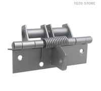 Spring Loaded Hinges Metal Automatic Spring Closer Closing Hinge Adjust The Closing Device Furniture Door Hardware(Silver)