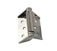 Spring Loaded Hinges Stainless Steel Self Closing Return Spring Large Load Bearing Hinge Self-Opening Spring Hinges(83mm StainlessSteel)