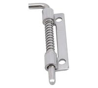 Spring Loaded Latch 10pcs Long Spring Loaded Hinge Sliding Lock Barrel Hasp Staple Gate Safety Left Right Lock Bolt for Yard Gate Shed Door(Left)(Left)